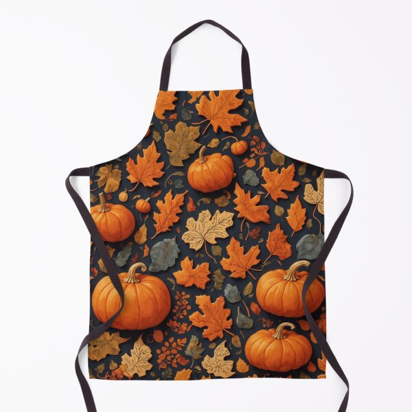 Item preview, Funny Pumpkins and Fall Leaves Pattern. Halloween Autumn designed and sold by ahmed2751989.