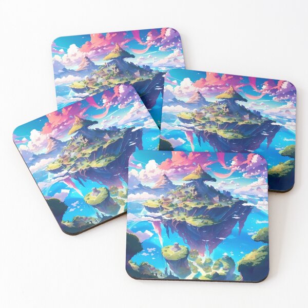 Item preview, Beautiful floating islands landscape illustration designed and sold by 1Celery.