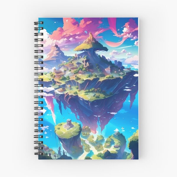 Item preview, Beautiful floating islands landscape illustration designed and sold by 1Celery.