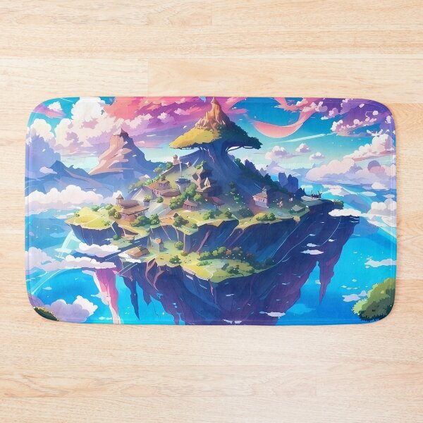 Item preview, Beautiful floating islands landscape illustration designed and sold by 1Celery.