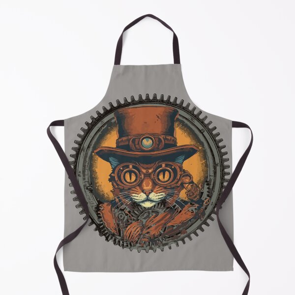 Aperçu de l'œuvre Cogs in Motion : l'élégance Steampunk propulsée par un chat créée et vendue par PatriciaReyes.