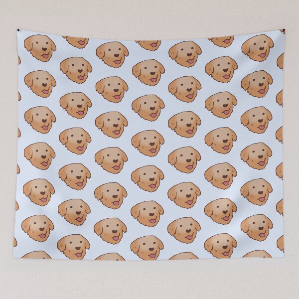 Item preview, Golden Retriever face illustration  designed and sold by Mayarart.