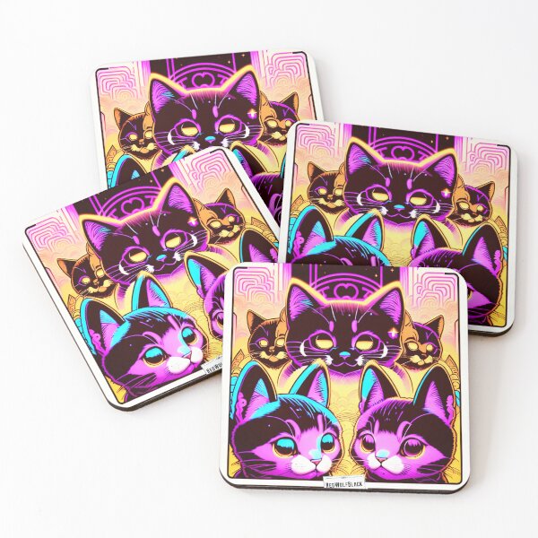 Item preview, Cute colorful cat cats 34 designed and sold by RedWolfDisigne.