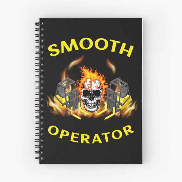 Item preview, Twin Forklift Skull in Flames Smooth Operator YY designed and sold by TeamsterLife.