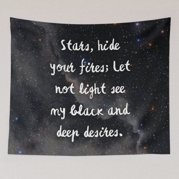 Item preview, Stars, hide your fires - Shakespeare Quote Macbeth designed and sold by violet-hope.