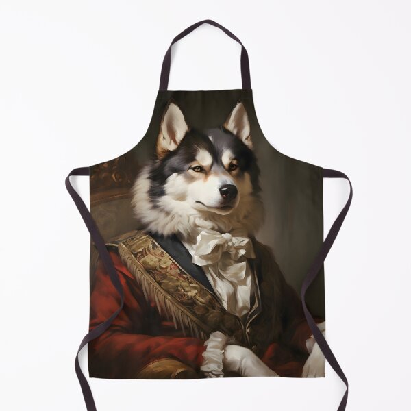 Item preview, Aristocratic Siberian Husky Portrait Art designed and sold by ConfettiSkyArt.