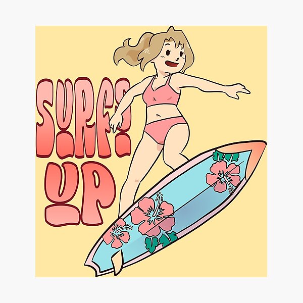Item preview, Beach Day Surfing! Amber - BlackFox designed and sold by AngelEneArt.