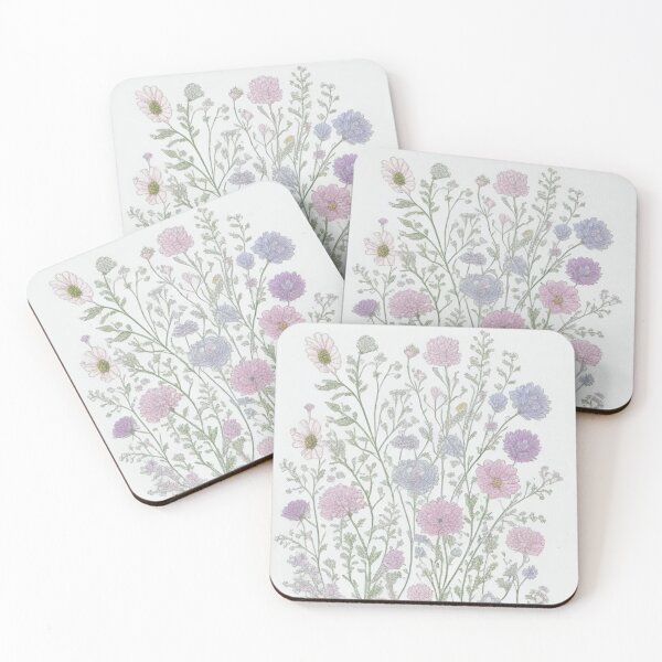 Item preview, outline flowers pattern designed and sold by Rosamose.