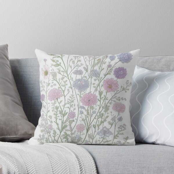 Item preview, outline flowers pattern designed and sold by Rosamose.