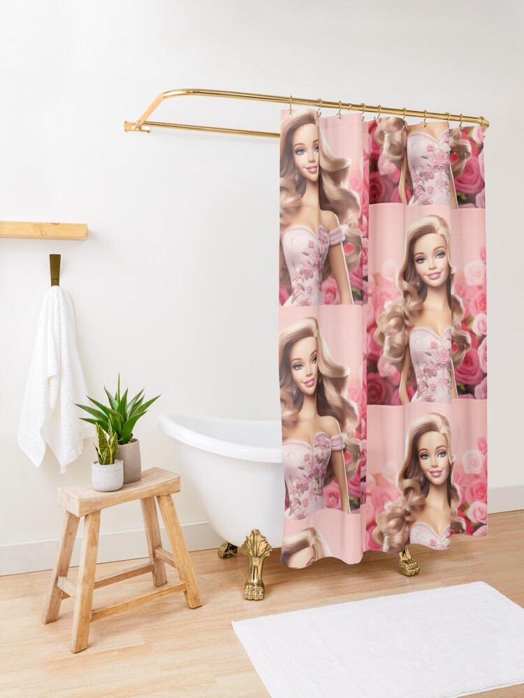 Discover ROSY BARBIE Shower Curtain