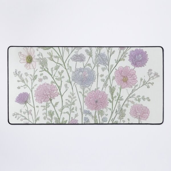 Item preview, outline flowers pattern designed and sold by Rosamose.