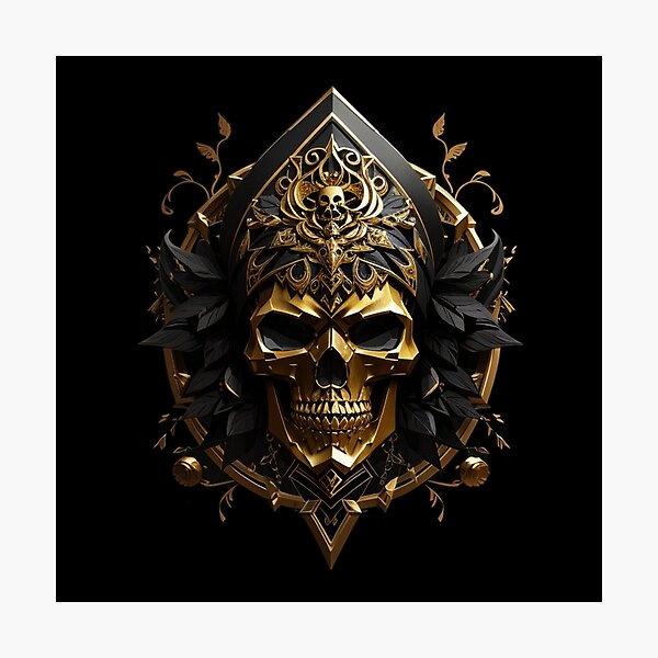 Artikelvorschau, Golden Skulls entworfen und verkauft von TrendyPalette.