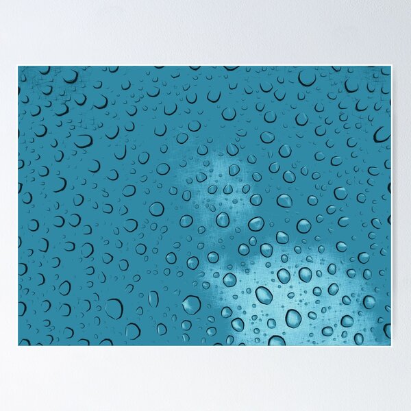 Item preview, Blue water droplets on glass. Image made using geometric shapes. designed and sold by EdgyEdgeArt.