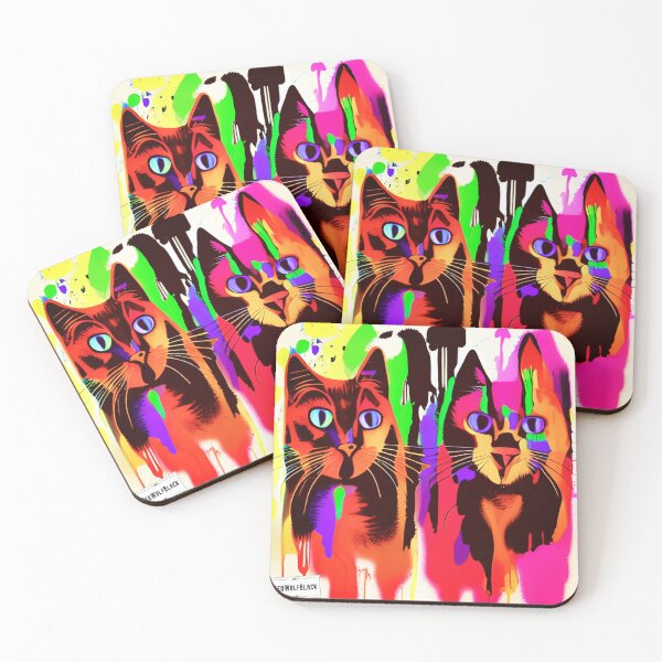 Item preview, Cute colorful cat cats 36 designed and sold by RedWolfDisigne.