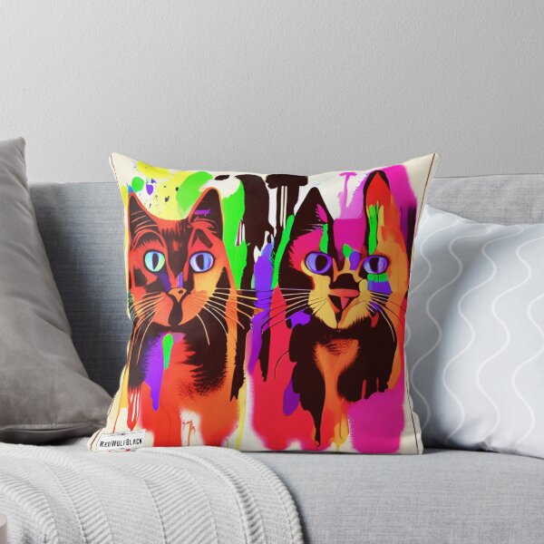 Item preview, Cute colorful cat cats 36 designed and sold by RedWolfDisigne.