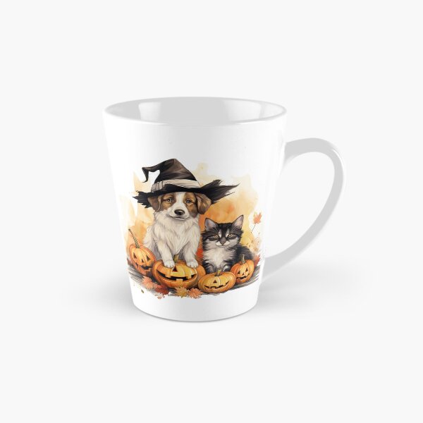 Item preview, Cute Halloween puppy and kitten designed and sold by PawsandPages.