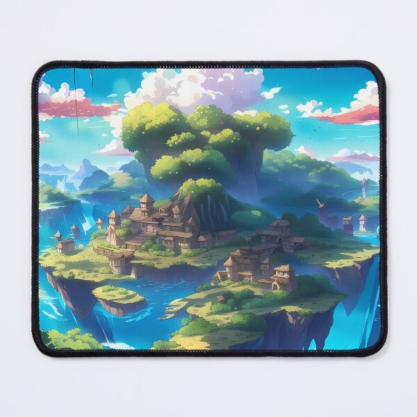Item preview, Beautiful floating islands Asian landscape illustration designed and sold by 1Celery.