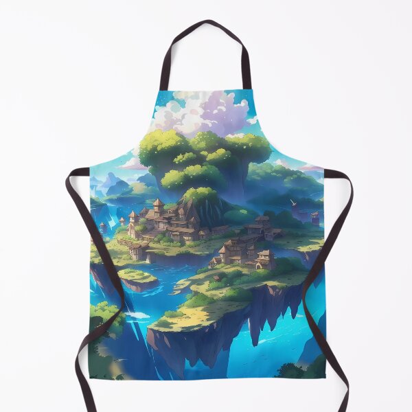 Item preview, Beautiful floating islands Asian landscape illustration designed and sold by 1Celery.