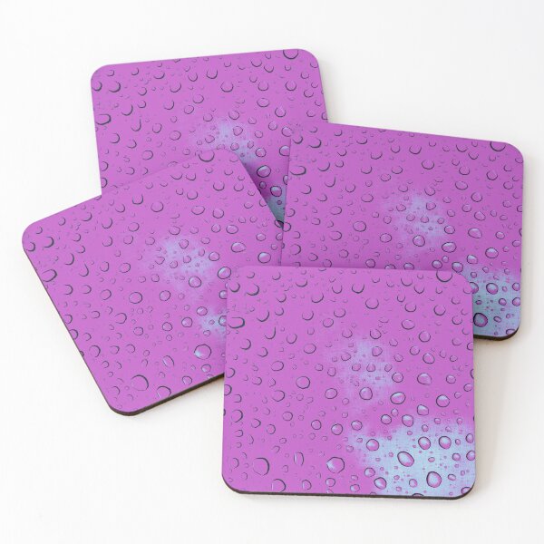 Item preview, Pink water droplets on glass. Image made using geometric shapes. designed and sold by EdgyEdgeArt.