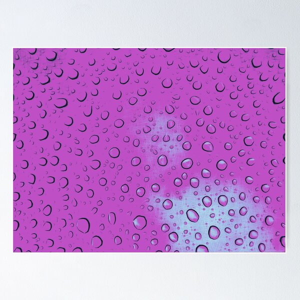 Item preview, Pink water droplets on glass. Image made using geometric shapes. designed and sold by EdgyEdgeArt.