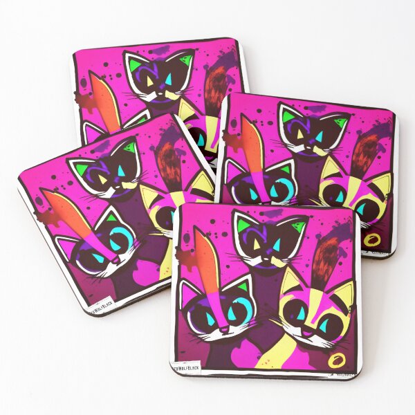 Item preview, Cute colorful cat cats 37 designed and sold by RedWolfDisigne.