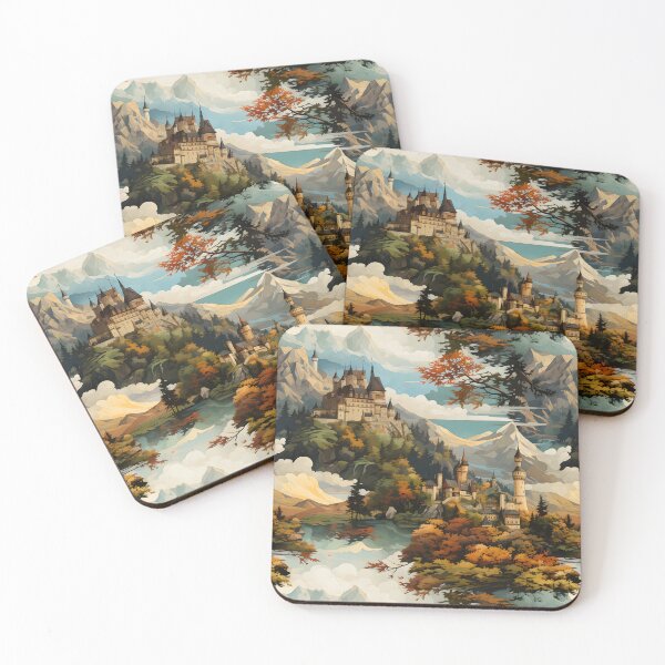 Item preview, Castles Pattern 1 - Bavaria designed and sold by DigitalPatternx.