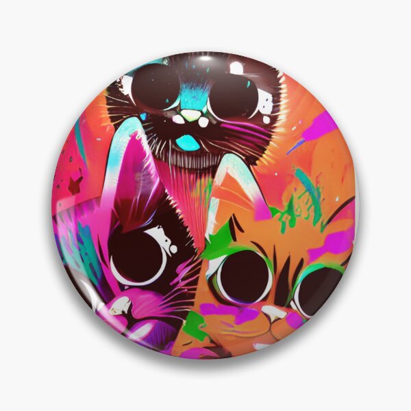 Item preview, Cute colorful cat cats 38 designed and sold by RedWolfDisigne.