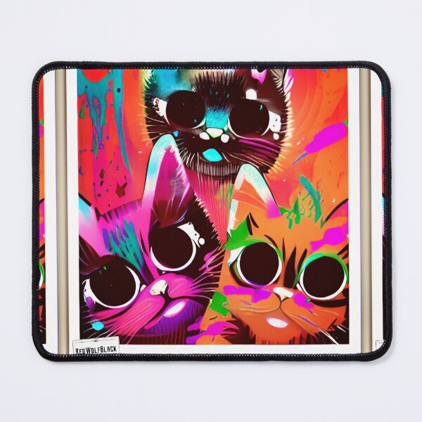 Item preview, Cute colorful cat cats 38 designed and sold by RedWolfDisigne.