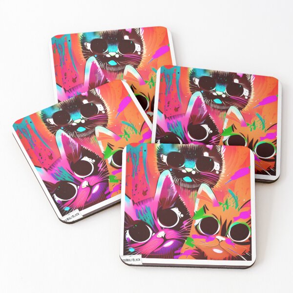 Item preview, Cute colorful cat cats 38 designed and sold by RedWolfDisigne.