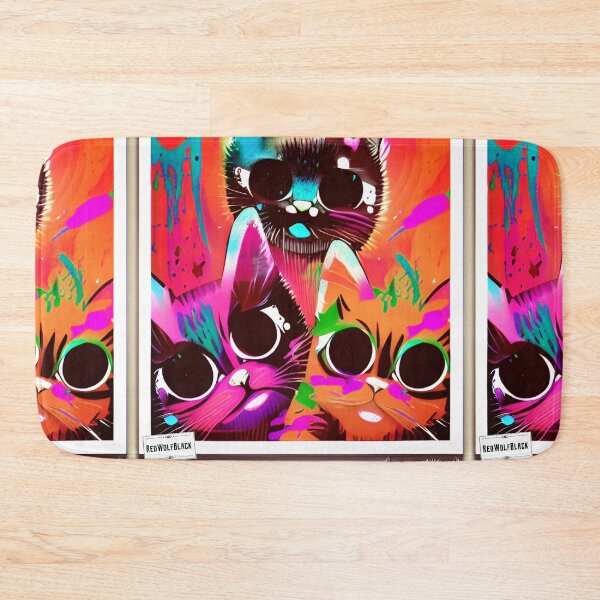 Item preview, Cute colorful cat cats 38 designed and sold by RedWolfDisigne.
