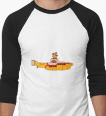 The yellow submarine of the Beatles Men's Baseball ¾ T-Shirt