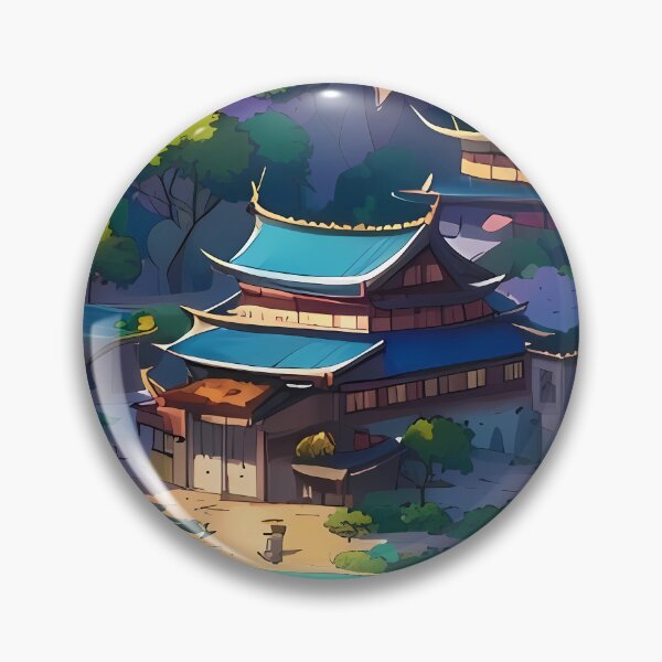 Item preview, Beautiful floating islands Asian landscape illustration designed and sold by 1Celery.