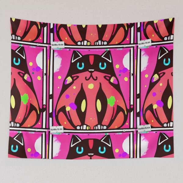 Item preview, Cute colorful cat cats 39 designed and sold by RedWolfDisigne.