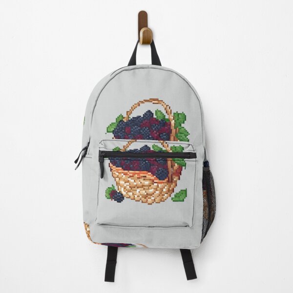 Item preview, Pixel Basket of Blackberries Design Print  designed and sold by randomtdesigns.