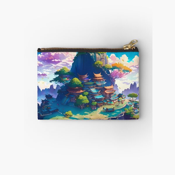 Item preview, Beautiful floating islands Asian landscape illustration designed and sold by 1Celery.