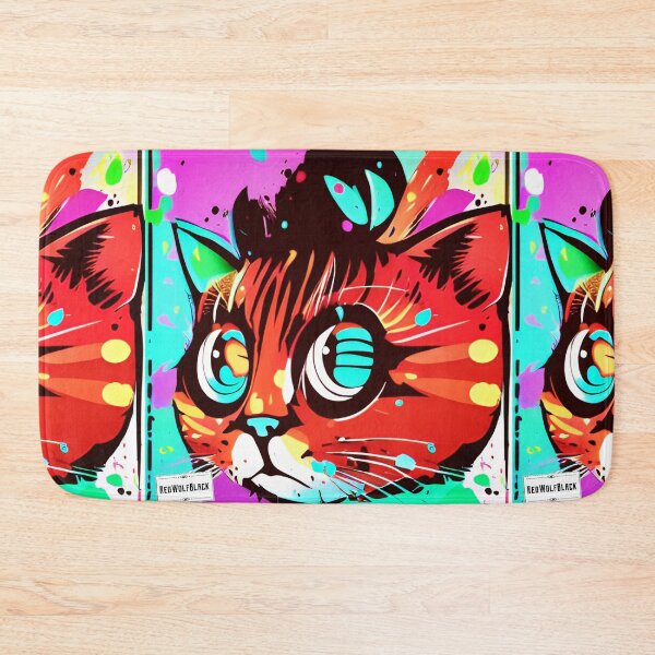 Item preview, Cute colorful cat cats 41 designed and sold by RedWolfDisigne.