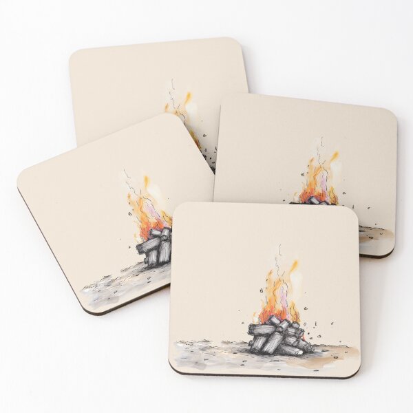 Item preview, Children's book illustration of a campfire designed and sold by mustbemalik.