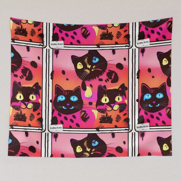 Item preview, Cute colorful cat cats 42 designed and sold by RedWolfDisigne.