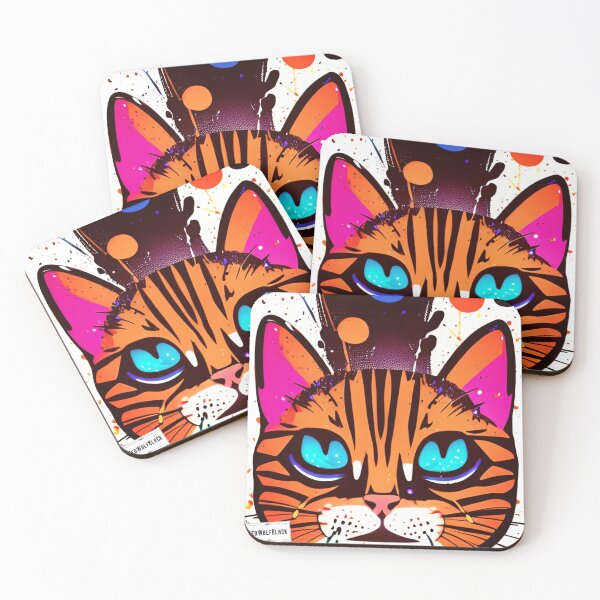 Item preview, Cute colorful cat cats 43 designed and sold by RedWolfDisigne.