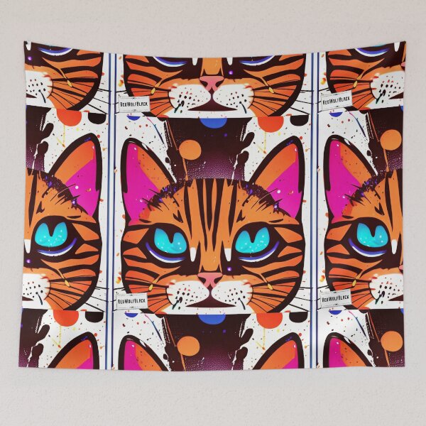 Item preview, Cute colorful cat cats 43 designed and sold by RedWolfDisigne.
