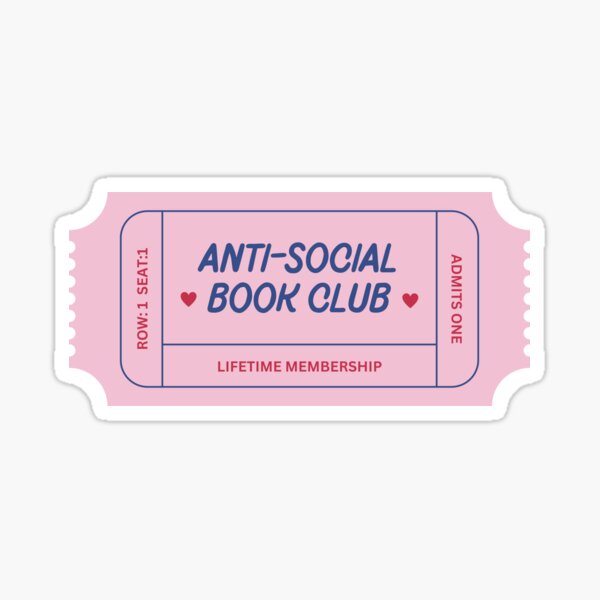 Slow Burn Book Club Sticker for Sale by LitDigital