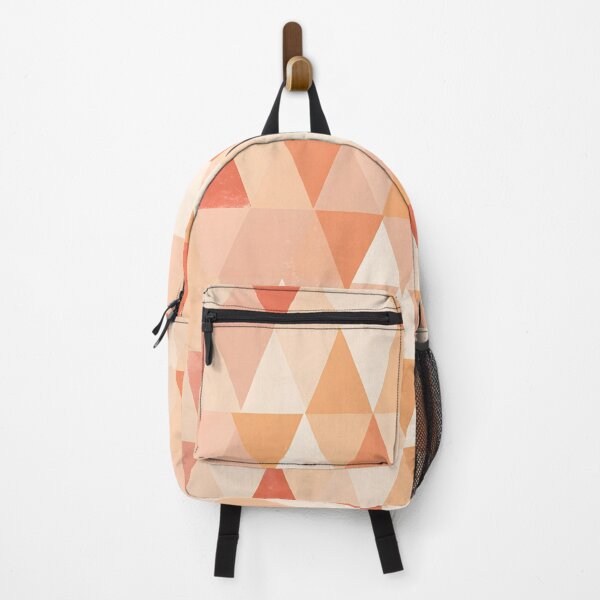 Item preview, Peach Pink Abstract Triangles Boho Pattern designed and sold by trajeado14.