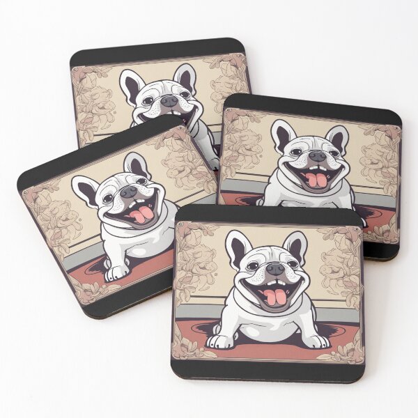 Item preview, Funny French Bulldog Laughing (cartoon) designed and sold by Frenchbullrufo.
