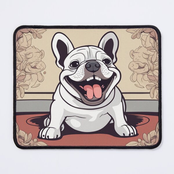 Item preview, Funny French Bulldog Laughing (cartoon) designed and sold by Frenchbullrufo.