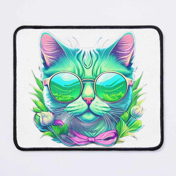 Item preview, Funny Cool Cat in Glasses - Quirky and Stylish Designs designed and sold by PixelSpectrum.