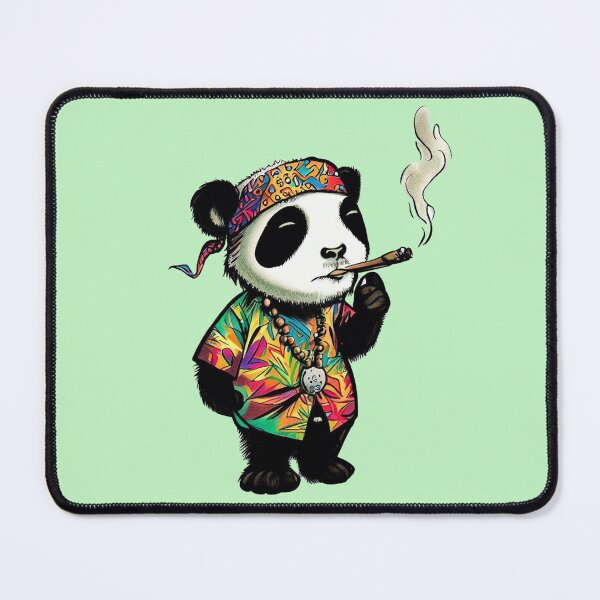 Item preview, 70's Hippie Panda Smoking designed and sold by Jacob Quinn.