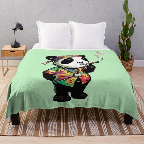Item preview, 70's Hippie Panda Smoking designed and sold by Jacob Quinn.