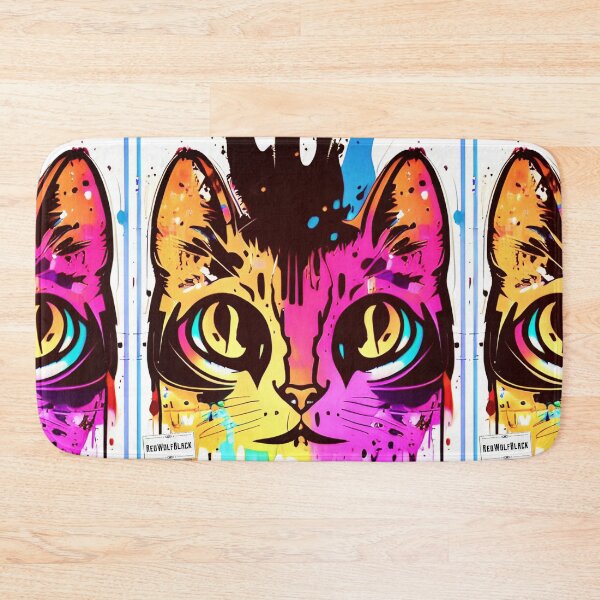 Item preview, Cute colorful cat cats 47 designed and sold by RedWolfDisigne.