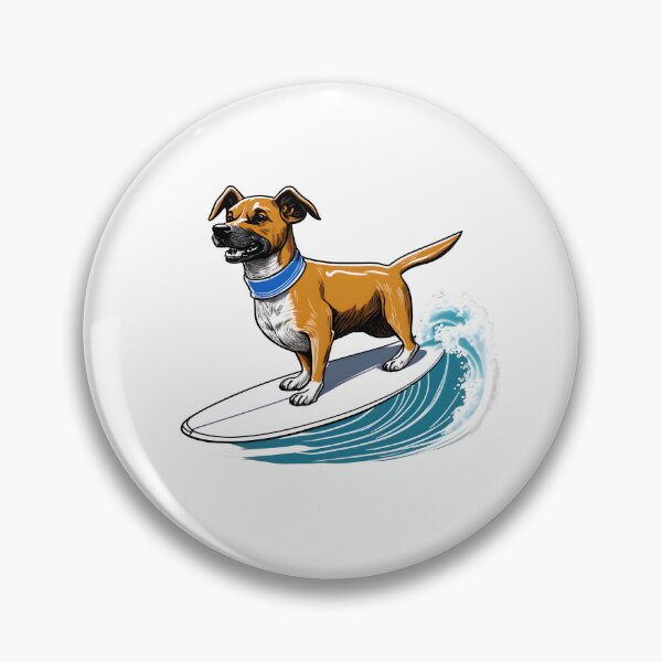 Item preview, Dog on Surfboard designed and sold by Realizey.
