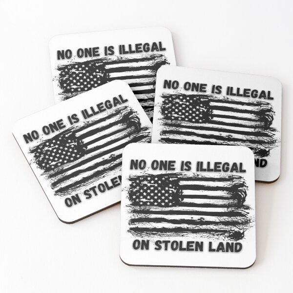 Item preview, NO ONE IS ILLEGAL ON STOLEN LAND designed and sold by light-artist.